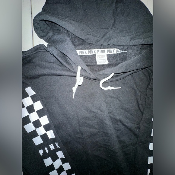 Pink Checkerboard Hoodie - Picture 2 of 3